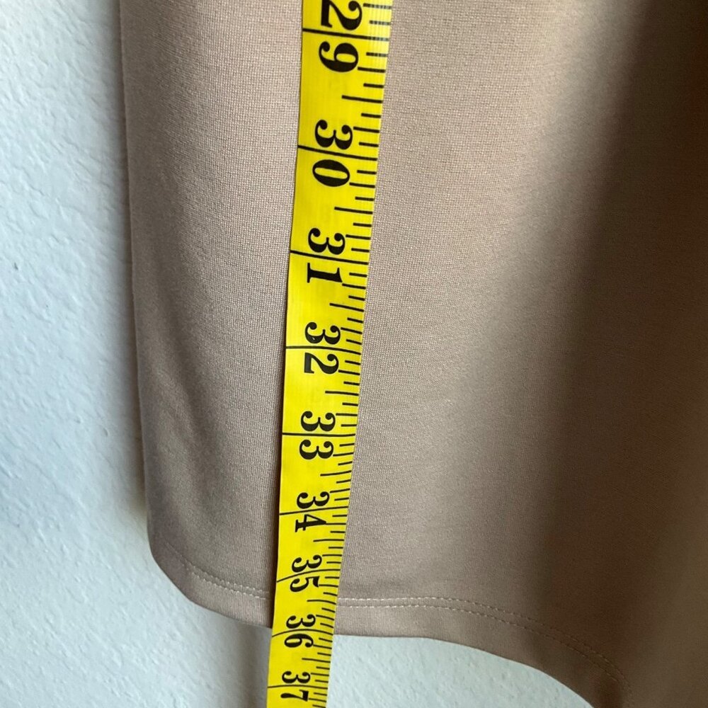 Eileen Fisher 1X Beige Wide-Leg Ponte Pull On Pants Made USA Minimalist - Picture 7 of 14